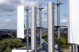 Cell antennas rooftop