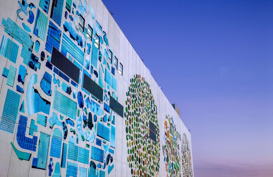 Google data center mural project