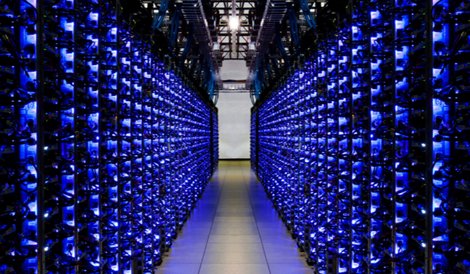 Servers in a Google data center