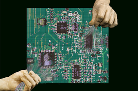 Woven Circuit by Hanna Barakat & Archival Images of AI + AIxDESIGN