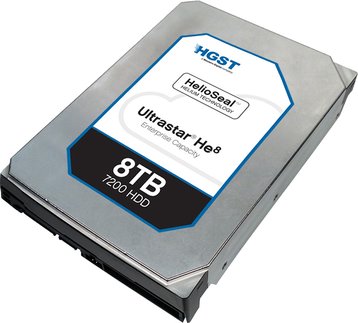 HGST Ultrastar He8 with label