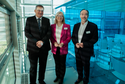 Hunter and Herder exascale stuttgart Michael Resch (Director, HLRS), Anna Steiger (Chancellor, University of Stuttgart) and Heiko Meyer (Chief Sales Officer, HPE)