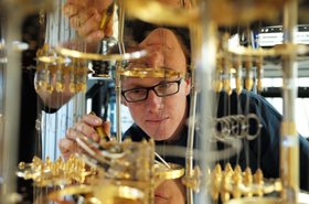 IBM scientist Stefan Filipp, takes a closer look at the dilution refrigerator which will keep qubits at temperatures colder than the deepest parts of outer space.