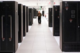 An IBM data center in North CarolinaÔÇÖs Research Triangle Park