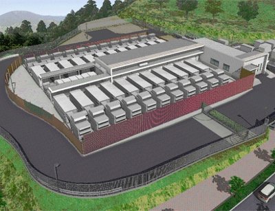 IIJÔÇÖs Matsue Data Center Park (artist rendition) being built in Matsue, Japan. Courtesy of IIJ.