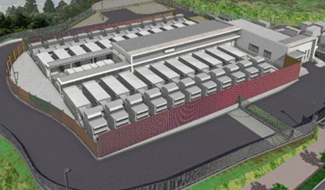 Rendering of IIJ's Matsue data center park
