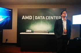 Dan Bounds, senior director of data center solutions at AMD, at a press event in February