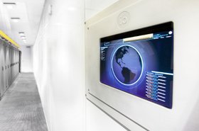 Inside an IO Anywhere data center module. Image courtesy of IO.