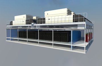 Integrated Modular Datacenter - a data floor