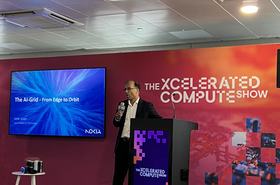 Nokia’s VP and CTO for Europe, Azfar Aslam, speaking at the Xcelerated Compute Show, London