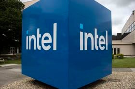 Intel sign outside its chip fab in Ireland