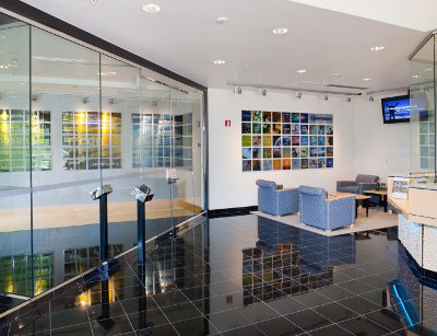 The lobby in InternapÔÇÖs data center in Somerville, Massachusetts. Image courtesy of Internap.