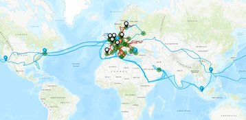 Map of Interoute's current network