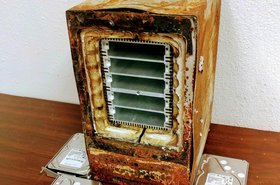 ioSafe Server recovered from a fire