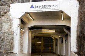 Entrance to Iron Mountain's underground facility in Boyers, Pennsylvania