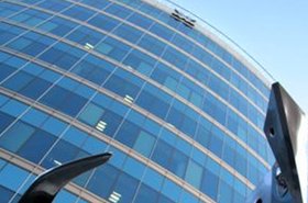 The Johannesburg Stock Exchange building in Sandton, South Africa