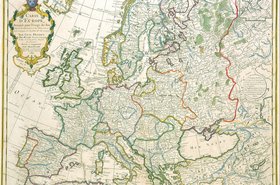 Jean-Claude Dezauche's map of europe, 1789