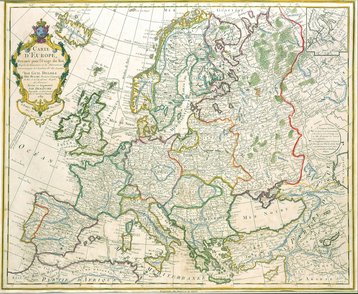 Jean-Claude Dezauche's map of europe, 1789