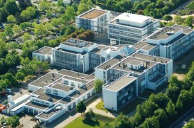 Aerial view of Johannes Gutenberg University Mainz