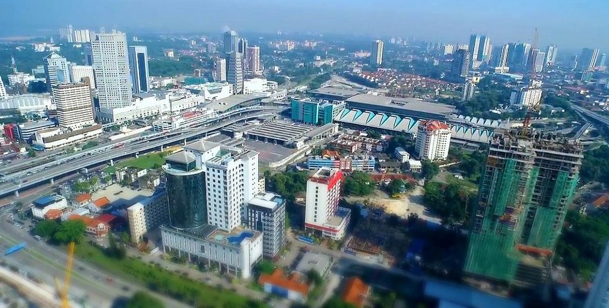 A view of Johor Bahru, Malaysia