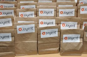 Joyent brown bags. Source: Joyent's Facebook profile