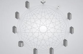 Juniper QFabric's any-to-any connectivity illustration