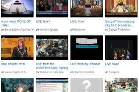 Justin.tv channel menu screenshot
