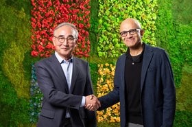 Satya Nadella and Kim Young-sup