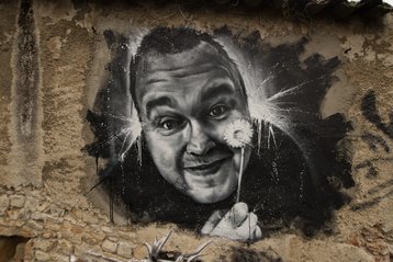 Kim Dotcom graffiti