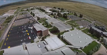 Aerial view of The Laramie County Community College