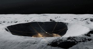 Lunar Crater Radio Telescope