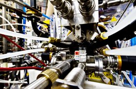 Source material used to create heavy ions for the Large Hadron Collider.