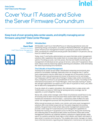 Learn how to keep track of ever-growing data center assets, and simplify managing server firmware with this white paper from Intel WP Cover.png