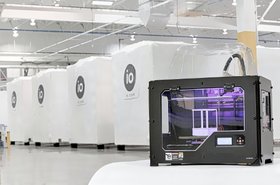 MakerBot 3D printer at IO's Chandler, Arizona, modular data center factory