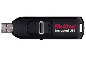 A McAfee encrypted USB