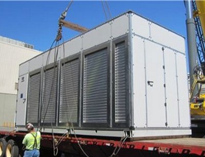 An ITPAC module - one of the ways Microsoft deploys data center capacity to support its cloud services, such as Azure.