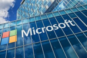 Microsoft building logo