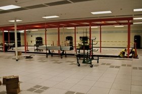 Technicians setting up Mozilla's first wholesale data center suite at Vantage Data Centers' campus in Santa Clara, California.