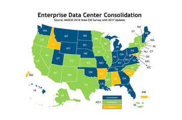 NASCIO consolidation map, state by state