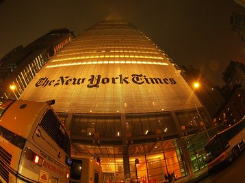 The New York Times outside