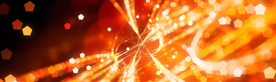 Fiery glowing trajectories with particles abstract background - SDx crop