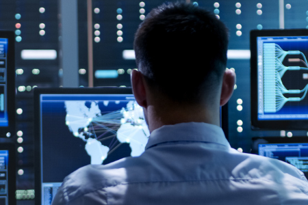 System Security Specialist Working at System Control Center.
