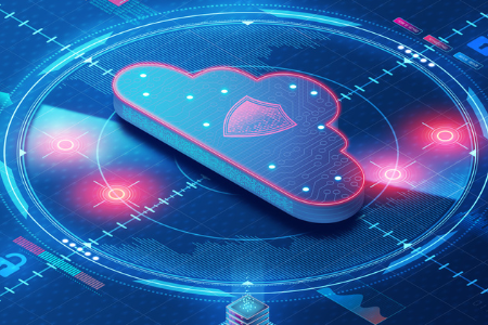 Cloud Computing Security digital render