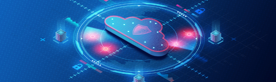 Cloud Computing Security digital render