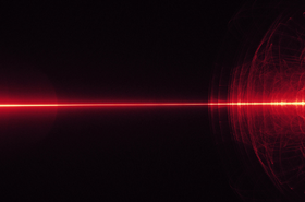 Abstract graphic representing photonic light transmission