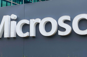 Microsoft France headquarters entrance in Issy les Moulineaux near Paris