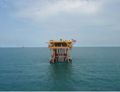 An oil rig. One of the verticals Cipherex is targeting its storage systems at is the oil-and-gas industry.