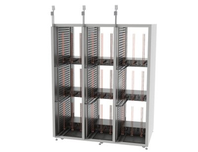 An Open Rack ÔÇ£tripletÔÇØ. Courtesy of Open Compute Project.