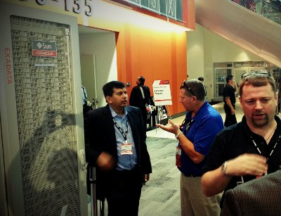 Oracle Exadata X3 on display at OpenWorld 2012 in San Francisco