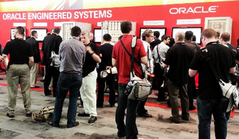 A display at Oracle OpenWorld 2012 in San Francisco